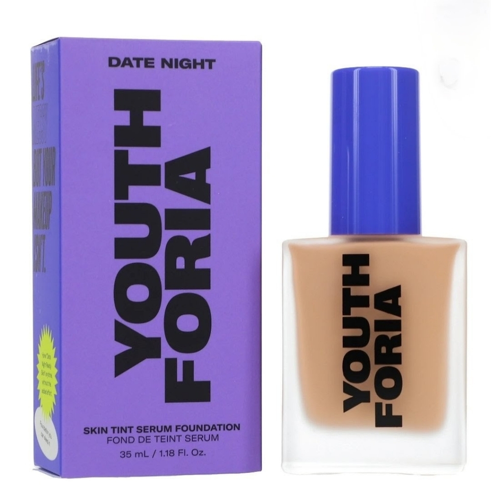 Youth Foria Date Night Skin Tint Liquid Serum Foundation Various Colors